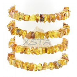 Baltic amber bracelet green yellow